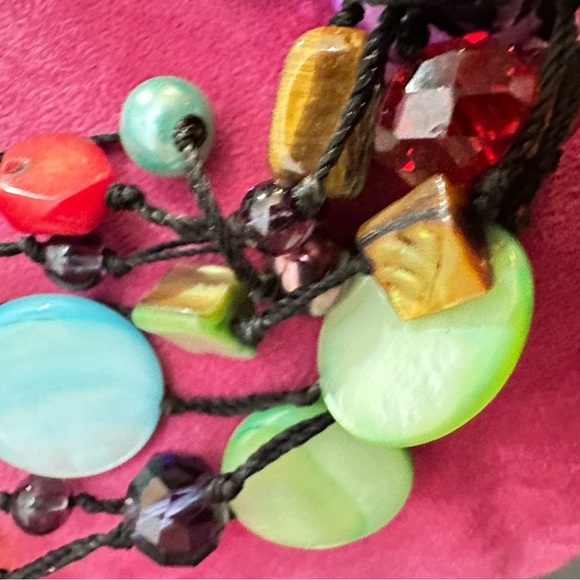 Premier Designs Necklace Artistic Jewelry Shells beads multi strand 9’ 0776 P - Picture 12 of 12